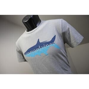 Vineyard Vines Island Tee Shirt Gray Polyester Cotton Blend Mens XS XSMALL